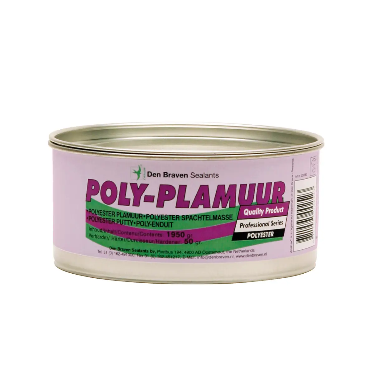 02-0142 Σιδηρόστοκος 380gr (εισαγωγής) - Den Braven - Poly-Plamuur - Image 1