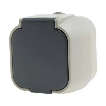 GEYER ΠΡΙΖΑ ΜΟΝΗ IP54 H2-B51GM-W ΛΕΥΚΟΣ