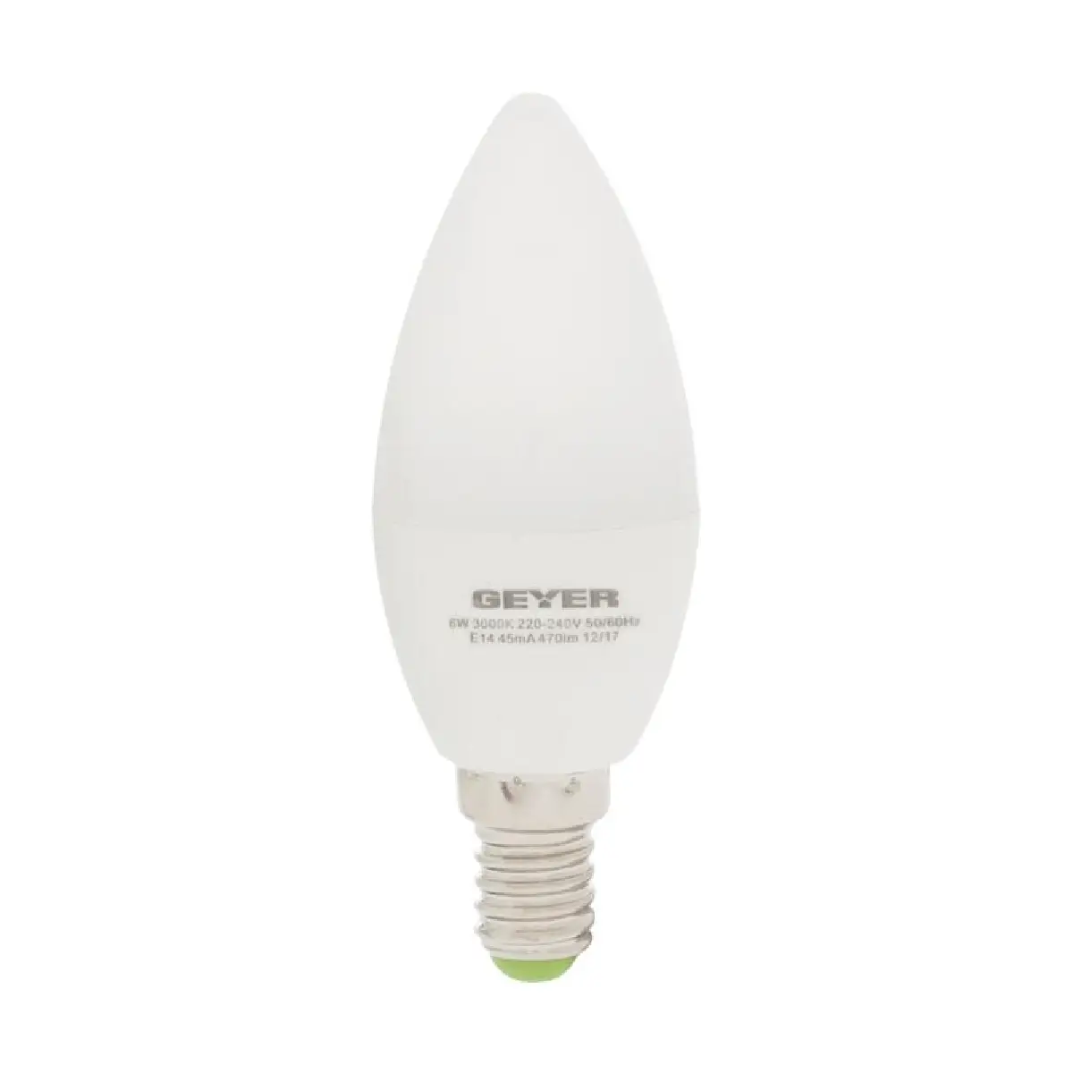 04-4525 GEYER Λάμπα led κεράκι C35 E14 4.5W λευκό 470LM LCCE145E - Image 1