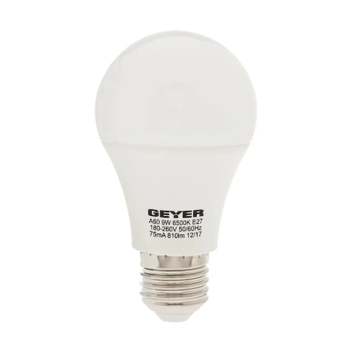 04-4534 GEYER ΛΑΜΠΑ LED Α60 E27 9.5W ΛΕΥΚΟ 1055LM 10W LACE2710E - Image 1