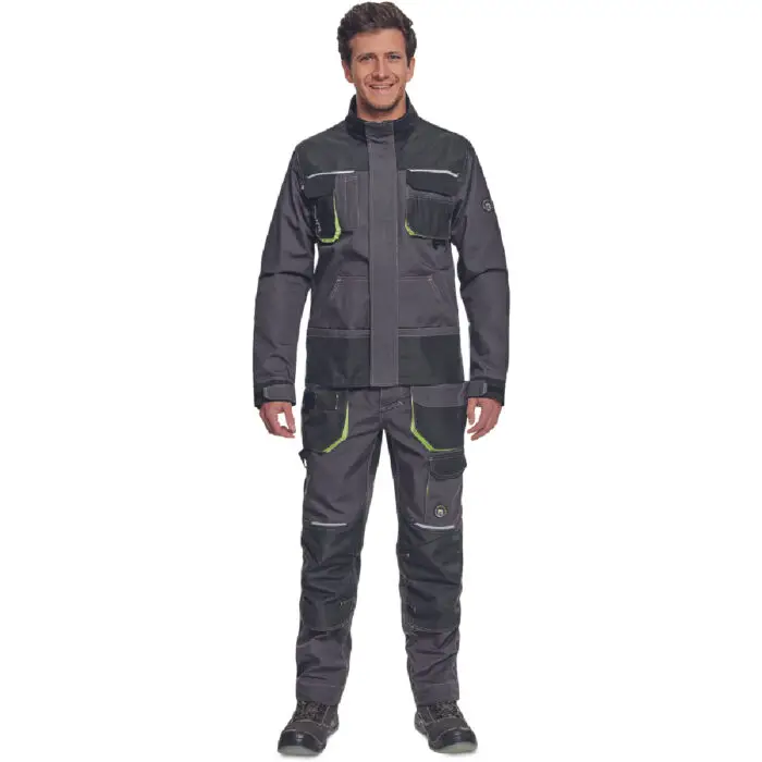 ΜΠΟΥΦΑΝ ΕΡΓΑΣΙΑΣ GREENDALE ΑΝΘΡΑΚΙ/ΛΑΙΜ 65%poly-35%cott, 270 g/m² No 54/L - Image 4