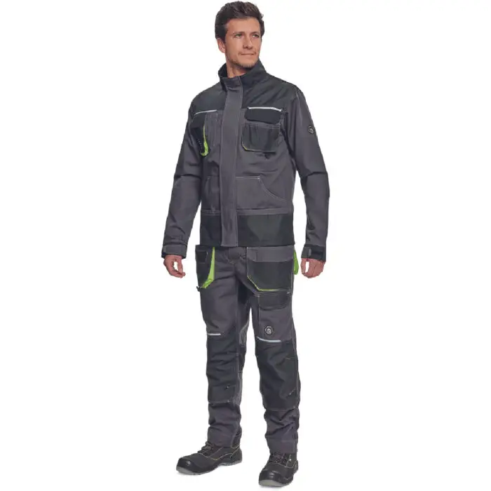 ΜΠΟΥΦΑΝ ΕΡΓΑΣΙΑΣ GREENDALE ΑΝΘΡΑΚΙ/ΛΑΙΜ 65%poly-35%cott, 270 g/m² No 54/L - Image 5