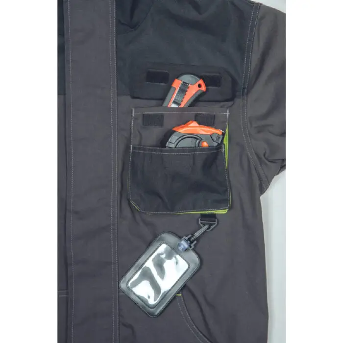 ΜΠΟΥΦΑΝ ΕΡΓΑΣΙΑΣ GREENDALE ΑΝΘΡΑΚΙ/ΛΑΙΜ 65%poly-35%cott, 270 g/m² No 54/L - Image 8