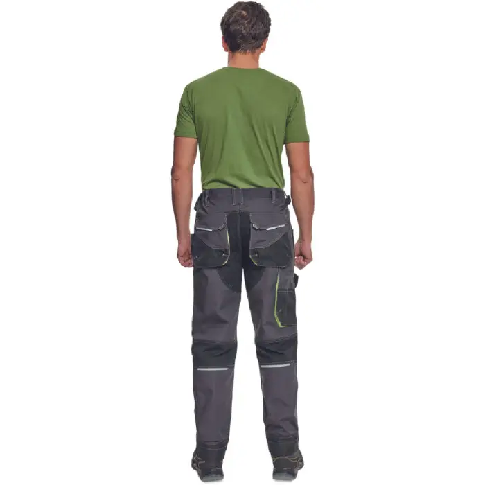 ΠΑΝΤΕΛΟΝΙ ΕΡΓΑΣΙΑΣ GREENDALE ΑΝΘΡΑΚΙ/ΛΑΙΜ 65%poly-35%cott, 270 g/m² No 54/L - Image 4