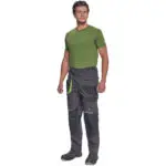 ΠΑΝΤΕΛΟΝΙ ΕΡΓΑΣΙΑΣ GREENDALE ΑΝΘΡΑΚΙ/ΛΑΙΜ 65%poly-35%cott, 270 g/m² No 54/L - Image 5
