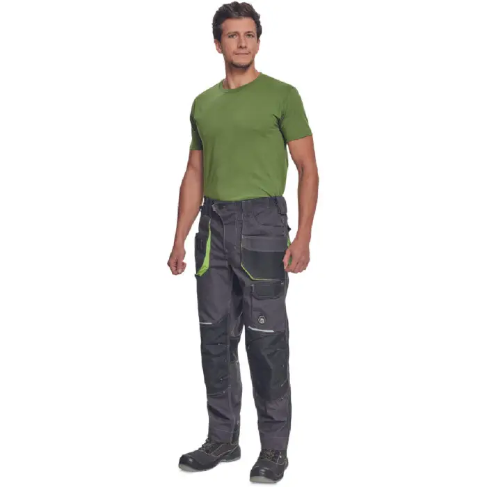ΠΑΝΤΕΛΟΝΙ ΕΡΓΑΣΙΑΣ GREENDALE ΑΝΘΡΑΚΙ/ΛΑΙΜ 65%poly-35%cott, 270 g/m² No 54/L - Image 5
