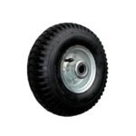 ΡΟΔΑ ΔΙΤΡΟΧΟΥ Φ-300 ΜΕ 6 ΛΙΝΑ ΦΟΥΣΚΩΤΗ ΜΕ ΡΟΥΛΕΜΑΝ & ΜΕΤΑΛΙΚΗ ΖΑΝΤΑ 20mm ΑΞΟΝΑ