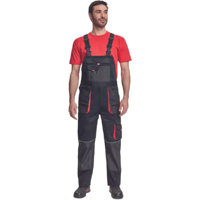 ΦΟΡΜΑ ΕΡΓΑΣΙΑΣ ΜΕ ΤΙΡΑΝΤΕΣ FF HANS ΜΑΥΡΟ/ΑΝΘΡΑΚΙ 100% cotton, 235 g/m² No 48/M - Image 2