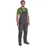 ΦΟΡΜΑ ΕΡΓΑΣΙΑΣ ΜΕ ΤΙΡΑΝΤΕΣ GREENDALE  ΑΝΘΡΑΚΙ/ΛΑΙΜ 65%poly-35%cott, 270 g/m² No 52/L - Image 2