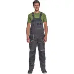 ΦΟΡΜΑ ΕΡΓΑΣΙΑΣ ΜΕ ΤΙΡΑΝΤΕΣ GREENDALE  ΑΝΘΡΑΚΙ/ΛΑΙΜ 65%poly-35%cott, 270 g/m² No 52/L - Image 4