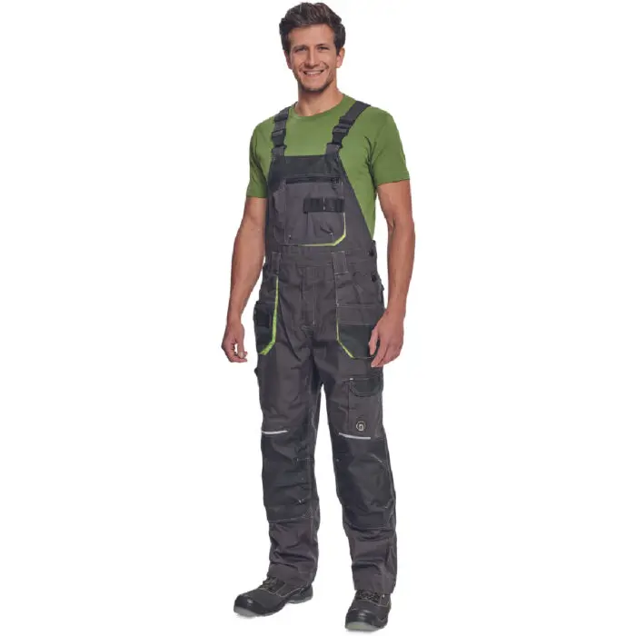 ΦΟΡΜΑ ΕΡΓΑΣΙΑΣ ΜΕ ΤΙΡΑΝΤΕΣ GREENDALE  ΑΝΘΡΑΚΙ/ΛΑΙΜ 65%poly-35%cott, 270 g/m² No 52/L - Image 5