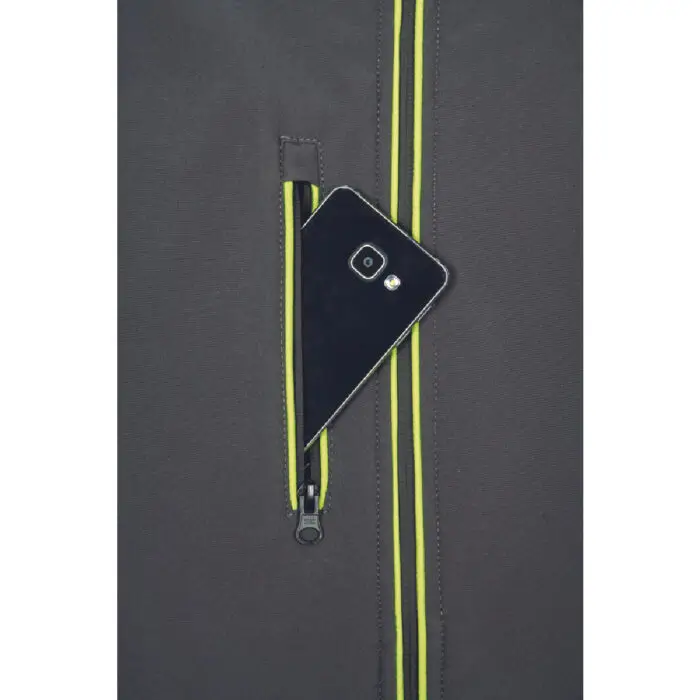 ΜΠΟΥΦΑΝ SOFTSHELL ΕΡΓΑΣΙΑΣ ΑΔΙΑΒΡΟΧΟ GREENDALE ΑΝΘΡΑΚΙ/ΛΑΙΜ 94%poly-6%elast, 320 g/m² L - Image 10