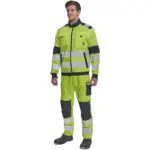 ΜΠΟΥΦΑΝ ΕΡΓΑΣΙΑΣ MAX VIVO 2σε1 ΚΙΤΡΙΝΟ ΥΨΗΛΗΣ ΕΥΚΡΙΝΕΙΑΣ 65%poly-35%cott, 250 g/m² No 48/M - Image 2