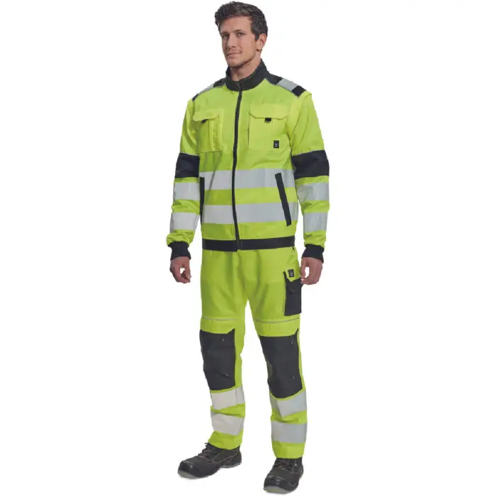 ΜΠΟΥΦΑΝ ΕΡΓΑΣΙΑΣ MAX VIVO 2σε1 ΚΙΤΡΙΝΟ ΥΨΗΛΗΣ ΕΥΚΡΙΝΕΙΑΣ 65%poly-35%cott, 250 g/m² No 48/M - Image 2