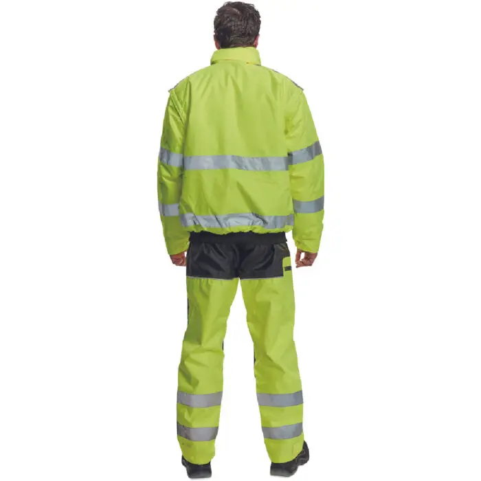 ΜΠΟΥΦΑΝ ΕΡΓΑΣΙΑΣ ΑΔΙΑΒΡΟΧΟ ΨΥΧΟΥΣ CLOVELLY ΚΙΤΡΙΝΟ ΥΨΗΛΗΣ ΕΥΚΡΙΝΕΙΑΣ POLY/PU 160 g/m² XXL - Image 4