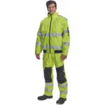 ΜΠΟΥΦΑΝ ΕΡΓΑΣΙΑΣ ΑΔΙΑΒΡΟΧΟ ΨΥΧΟΥΣ CLOVELLY ΚΙΤΡΙΝΟ ΥΨΗΛΗΣ ΕΥΚΡΙΝΕΙΑΣ POLY/PU 160 g/m² XXL - Image 6