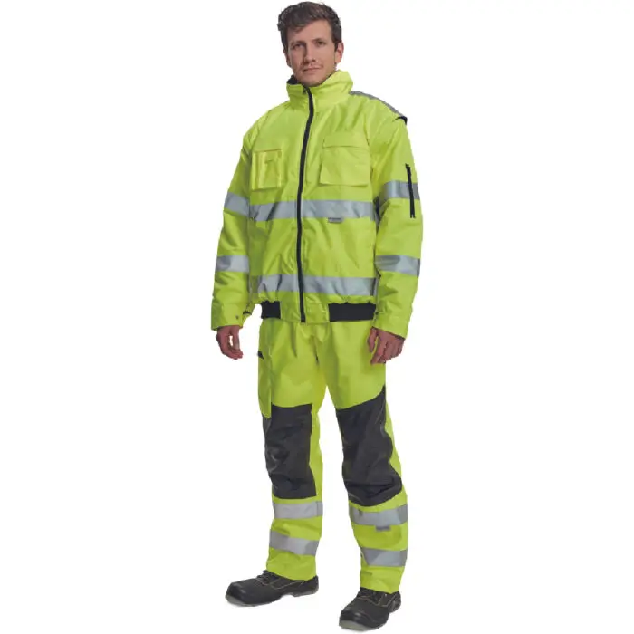 ΜΠΟΥΦΑΝ ΕΡΓΑΣΙΑΣ ΑΔΙΑΒΡΟΧΟ ΨΥΧΟΥΣ CLOVELLY ΚΙΤΡΙΝΟ ΥΨΗΛΗΣ ΕΥΚΡΙΝΕΙΑΣ POLY/PU 160 g/m² XXL - Image 6