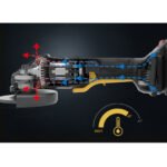 CAT SOLO ΓΩΝΙΑΚΟΣ ΤΡΟΧΟΣ 125mm BRUSHLESS 18V DX314B - Image 4