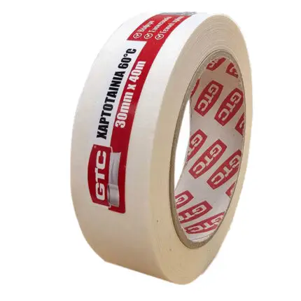 GTC Χαρτοταινία λευκή 25mm*40m