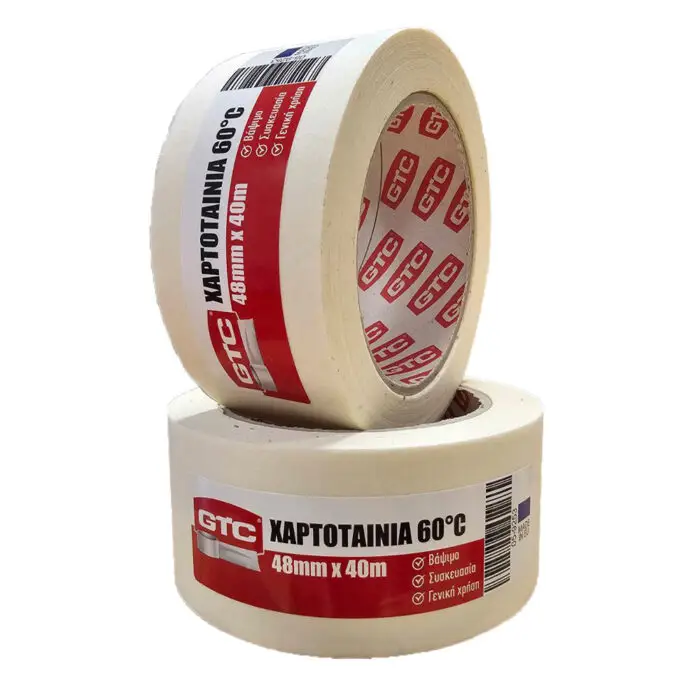 GTC ΧΑΡΤΟΤΑΙΝΙΑ ΛΕΥΚΗ 48mm*40m - Image 3