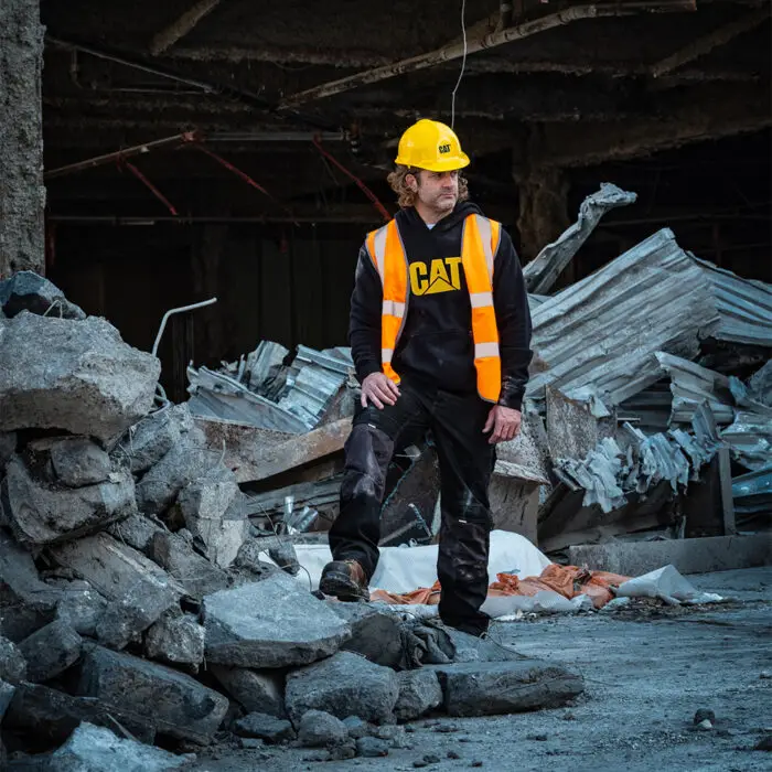 CAT ΜΠΛΟΥΖΑ ΦΟΥΤΕΡ ΜΕ ΚΟΥΚΟΥΛΑ TRADEMARK ΜΑΥΡΗ XL W10646 - Image 9