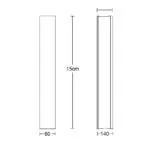 GTC ΠΟΜΟΛΑ ΛΑΒΗ mod.283 ΑΛΟΥΜΙΝΙΟΥ Μήκος Συνολικό 150mm Κέντρα Βίδας 128mm (3283) - Image 2