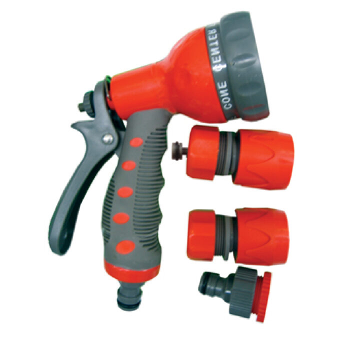TOP GARDEN ΠΙΣΤΟΛΙ ΝΕΡΟΥ 7 ΘΕΣΕΩΝ ME SOFT GRIP ΣΕΤ 4τεμ 1/2'' 380924 - Image 1