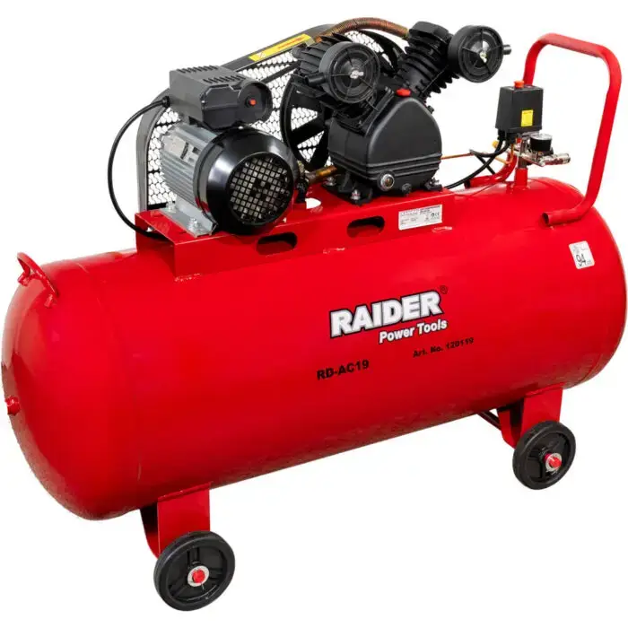 RAIDER Αεροσυμπιεστής 200L RD-AC19 2.2kW 120119 - Image 2