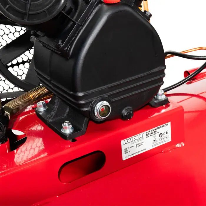 RAIDER Αεροσυμπιεστής 200L RD-AC19 2.2kW 120119 - Image 3