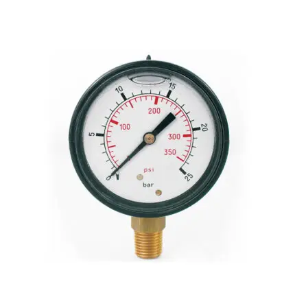 ΜΑΝΟΜΕΤΡΟ ΓΛΥΚΕΡΙΝΗΣ 1/4'' - Φ63 - 0-25 bar - ΚΑΤΩ ΒΟΛΤΑ