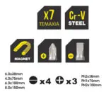 TOP MASTER ΚΑΤΣΑΒΙΔΙΑ Cr-V ΣΕΤ 7τεμ 225104 - Image 2