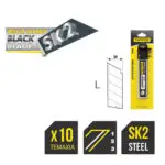 TOP MASTER ΛΑΜΕΣ ΦΑΛΤΣΕΤΑΣ ΜΑΥΡΕΣ 18x100x0.5mm SK2 10τεμ 370302 - Image 2