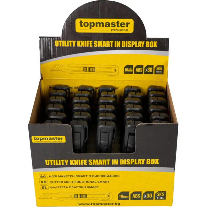 TOP MASTER Φαλτσέτα Smart με πλαστικό σώμα και πλάτος λάμας 18mm SK5 371063 - Image 2