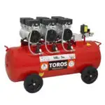 TOROS: ΑΕΡΟΣΥΜΠΙΕΣΤΗΣ ΧΑΜΗΛΟΥ ΘΟΡΥΒΟΥ OILFREE 100LT, 3HP - Image 2