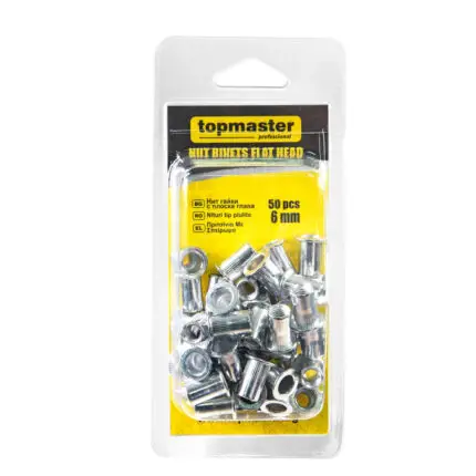 TOP MASTER Πριτσίνια με σπείρωμα 50τεμ 6*14mm 511157