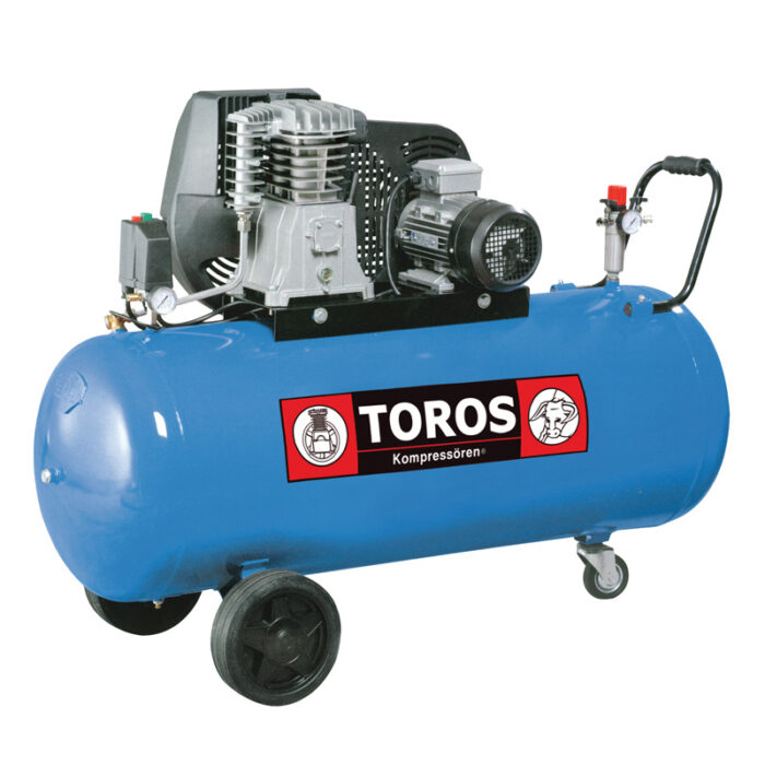 TOROS: ΑΕΡΟΣΥΜΠΙΕΣΤΗΣ ΜΕ ΙΜΑΝΤΑ 200LIT/3HP 400V - Image 1