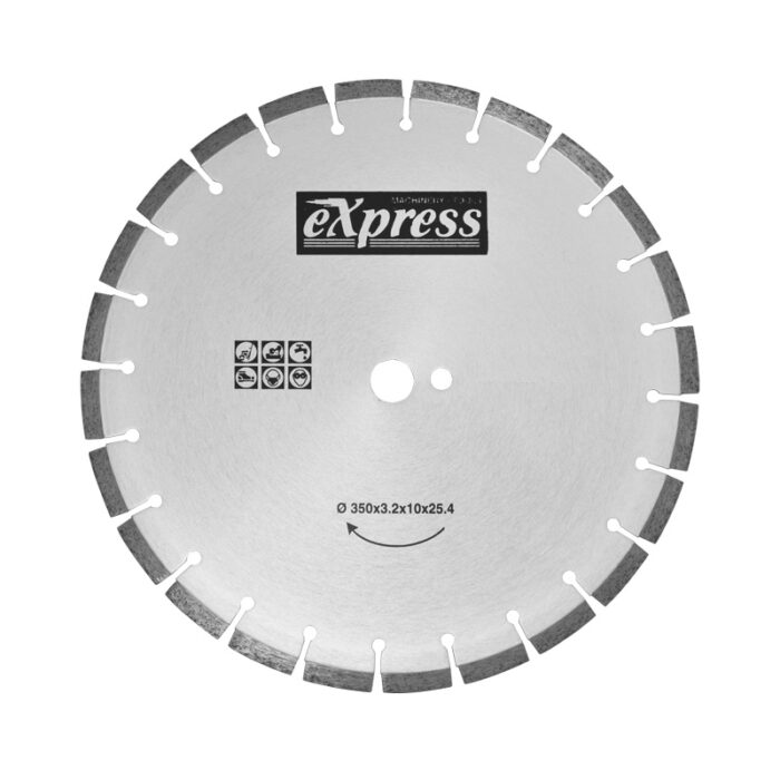 ΔΙΣΚΟΣ ΚΟΠΗΣ ΜΠΕΤΟΝ & ΑΣΦΑΛΤΟΥ Φ 350x25.4mm HEAVY DUTY - Image 1