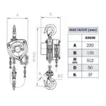 EXPRESS: ΠΑΛΑΓΚΟ ΑΛΥΣΙΔΑΣ ΧΕΙΡΟΣ 3 ΤΟΝΩΝ ΚΑΙ ΑΝΥΨΩΣΗΣ 3 ΜΕΤΡΩΝ - Image 2