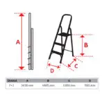 BULLE: ΣΚΑΛΑ ΑΛΟΥΜΙΝΙΟΥ LA 7+1 ΣΚΑΛΙΑ - Image 2