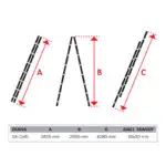 BULLE: ΣΚΑΛΑ ΑΛΟΥΜΙΝΙΟΥ ΔΙΠΛΗ ΕΠΕΚΤΕΙΝΟΜΕΝΗ SS 2x9 ΣΚΑΛΙΑ - Image 4