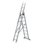 BULLE: ΣΚΑΛΑ ΑΛΟΥΜΙΝΙΟΥ ΤΡΙΠΛΗ ΕΠΕΚΤΕΙΝΟΜΕΝΗ - 3x8 ΣΚΑΛΙΑ