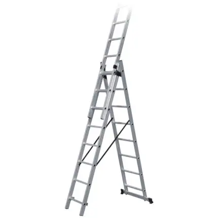 BULLE: ΣΚΑΛΑ ΑΛΟΥΜΙΝΙΟΥ ΤΡΙΠΛΗ ΕΠΕΚΤΕΙΝΟΜΕΝΗ - 3x8 ΣΚΑΛΙΑ