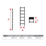 BULLE: ΣΚΑΛΑ ΑΛΟΥΜΙΝΙΟΥ ΜΟΝΗ ΤΗΛΕΣΚΟΠΙΚΗ PA - 9 ΣΚΑΛΙΑ - Image 3