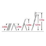 BULLE: ΣΚΑΛΑ ΑΛΟΥΜΙΝΙΟΥ ΤΡΙΠΛΗ ΕΠΕΚΤΕΙΝΟΜΕΝΗ 3x10 - Image 2