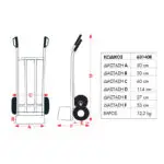 EXPRESS: ΚΑΡΟΤΣΙ ΜΕΤΑΦΟΡΑΣ 250 KG - ΤΡΟΧΟΙ ΑΕΡΟΣ Φ 250 mm - Image 3
