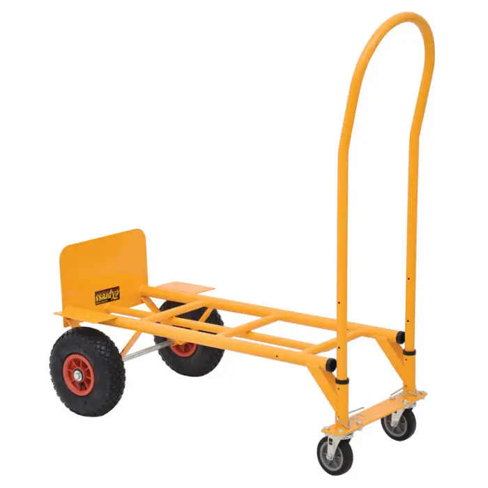 EXPRESS: ΚΑΡΟΤΣΙ ΜΕΤΑΦΟΡΑΣ ΠΤΥΣΣΟΜΕΝΟ 200 KG - 2 ΤΡΟΧΟΙ ΑΕΡΟΣ Φ 250 mm ΚΑΙ 2 ΤΡΟΧΟΙ ΣΥΜΠΑΓΕΙΣ ΠΕΡΙΣΤΡΕΦΟΜΕΝΟΙ Φ 100 mm - Image 2