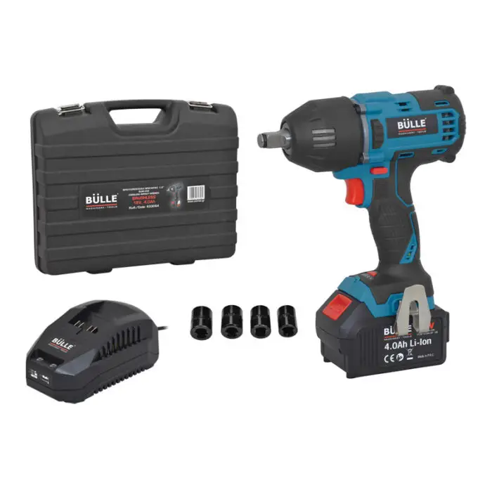 BULLE: ΕΠΑΝΑΦΟΡΤΙΖΟΜΕΝΟ ΜΠΟΥΛΟΝΟΚΛΕΙΔΟ ΜΠΑΤΑΡΙΑΣ (BRUSHLESS) 1/2'', 400Nm, 18V, 1x4Ah Li-Ion - Image 3