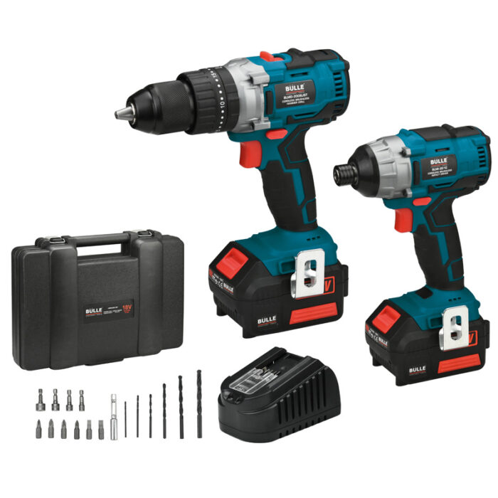BULLE: 18V (BRUSHLESS) ΣΕΤ ΔΡΑΠΑΝΟΚΑΤΣΑΒΙΔΟ 50Nm + ΠΑΛΜΙΚΟ ΚΑΤΣΑΒΙΔΙ 180Nm, 2x4Ah Li-Ion - Image 2