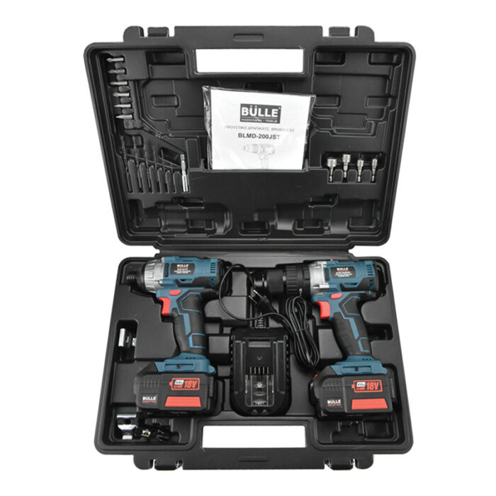 BULLE: 18V (BRUSHLESS) ΣΕΤ ΔΡΑΠΑΝΟΚΑΤΣΑΒΙΔΟ 50Nm + ΠΑΛΜΙΚΟ ΚΑΤΣΑΒΙΔΙ 180Nm, 2x4Ah Li-Ion - Image 3