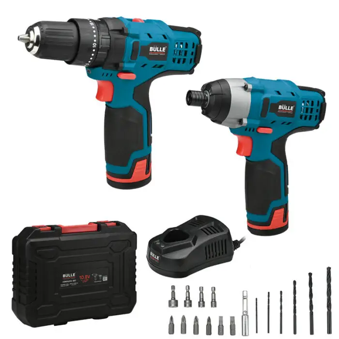 BULLE: ΣΕΤ ΕΠΑΝΑΦΟΡΤΙΖΟΜΕΝΟ ΔΡΑΠΑΝΟΚΑΤΣΑΒΙΔΟ 23Nm & ΠΑΛΜΙΚΟ ΚΑΤΣΑΒΙΔΙ 90Nm, 10,8V, 2x2Ah Li-Ion - Image 2